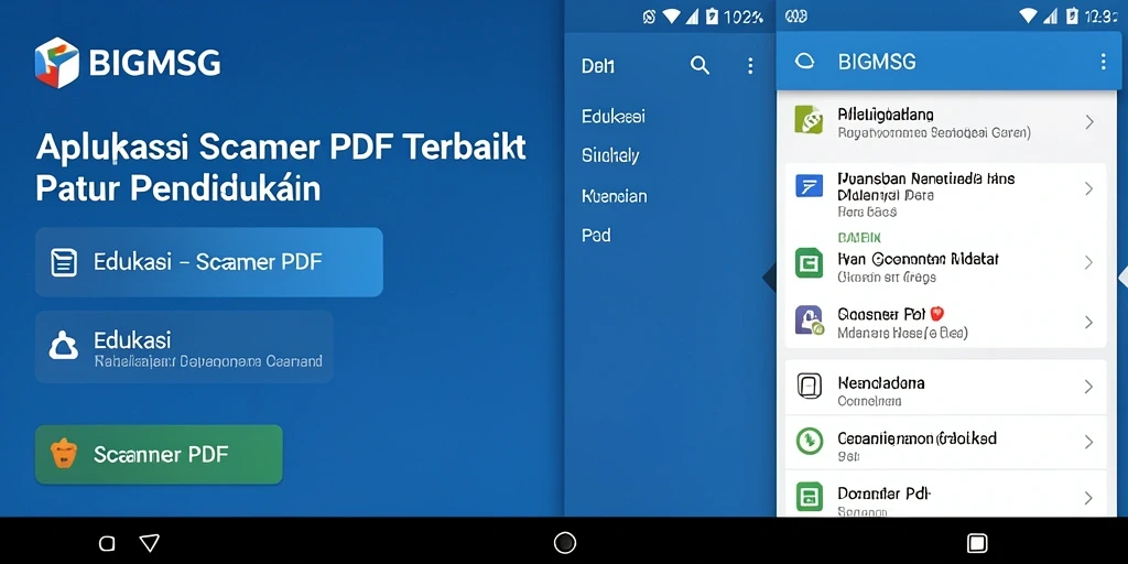 Antarmuka sederhana BIGMSG untuk pemindaian PDF.