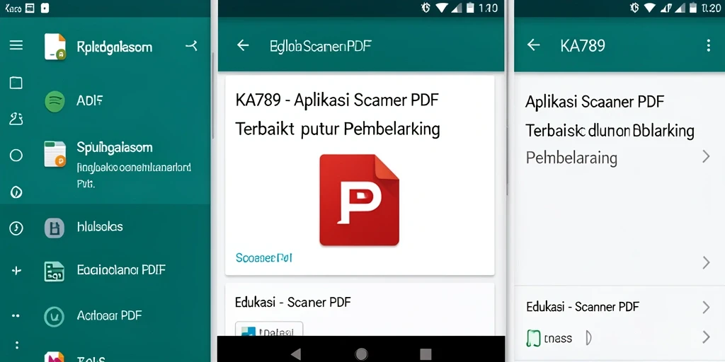 Tampilan antarmuka KA789 yang ramah pengguna untuk pemindaian PDF.