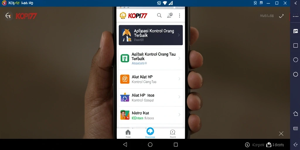 Tampilan antarmuka KOPI77 yang intuitif dan mudah digunakan.