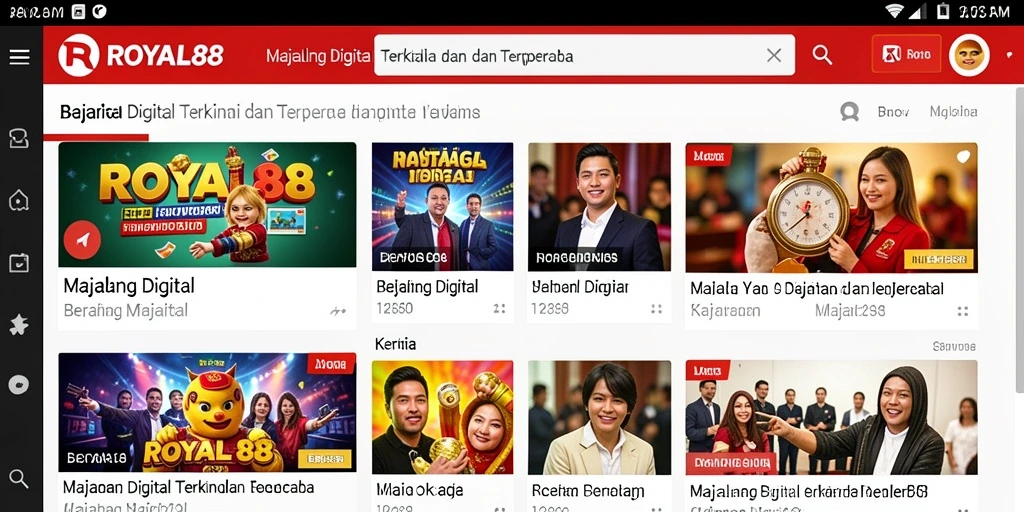 Tampilan ROYAL88 yang modern dan intuitif dalam menyajikan berita.