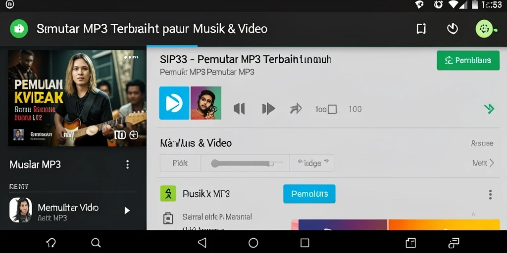 Antarmuka SIP33 yang menarik untuk Pemutar MP3.